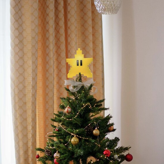 Super Mario Star Tree Topper 3D Printed | Etsy