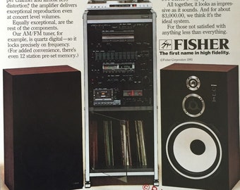 1981 Fisher 8500 Stereo System Print Ad