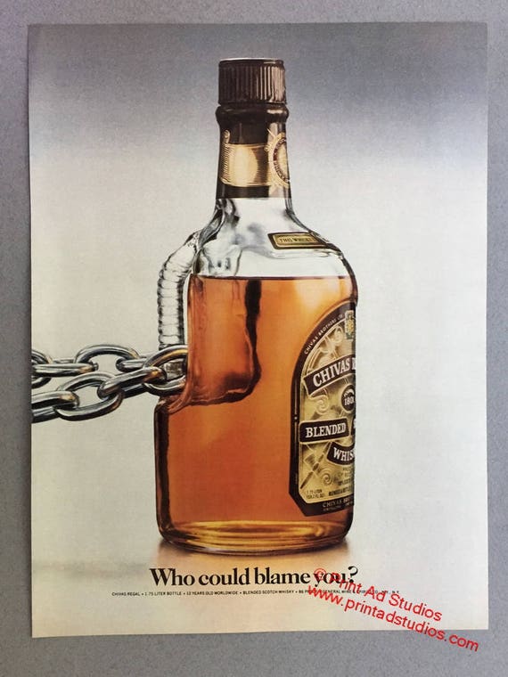 High Earning Working Women Vintage Magazine Ad 1980 Chivas Regal Scotch Whiskey