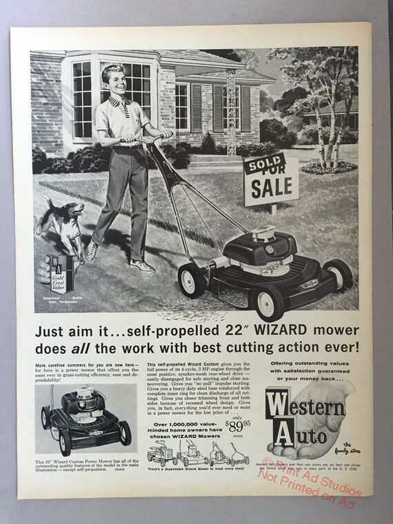 Lot Of 2 1958 And 1962 Western Auto Print Ads Truetone Etsy