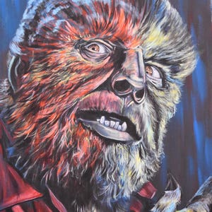 Wolfman Art Print Universal Monsters Painting