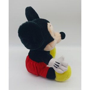 Vintage Mickey Mouse Sitting Plush Toy Disneyland Walt Disney World image 4