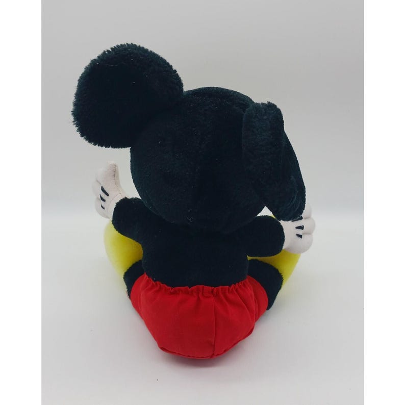 Vintage Mickey Mouse Sitting Plush Toy Disneyland Walt Disney World image 3