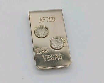 Clip para billetes vintage de Las Vegas, Nevada, con diseño de moneda.