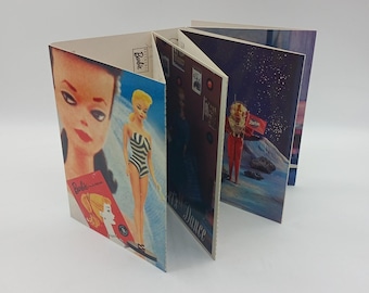 1989 Barbie Throughout History #12 Postcard Folder 9 Detachable Cards 1959-89