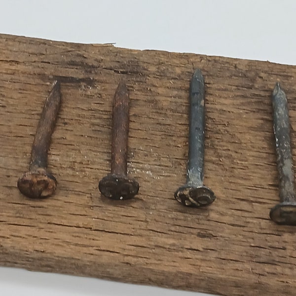 Antique Vintage Railroad Date Nails, Years 1921 to 1973 Available, Industrial, Steampunk, Rusty Rustic Architectural Salvage, Numbered,