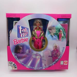 1997 Talk With Me Barbie Doll Set Mattel 17350 Cd Rom NIB