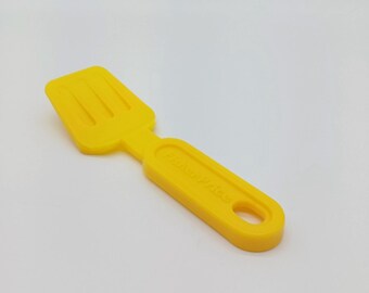 Vintage 1987 Fun With Food Fisher Price Magic Yellow Hamburger Spatula Play Toy