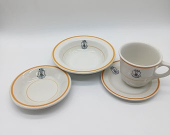 Vintage Van Cleve Hotel Cup Saucer 2 Bowls Restaurant Ware Grindley England Lot