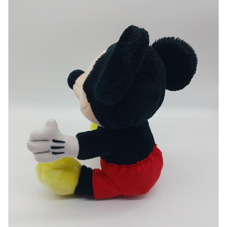 Vintage Mickey Mouse Sitting Plush Toy Disneyland Walt Disney World image 2