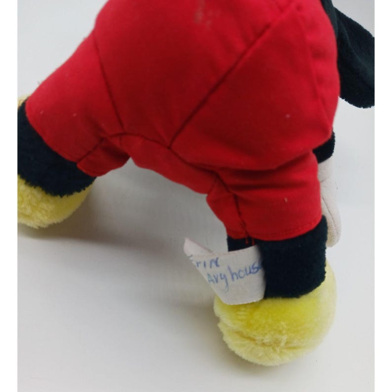 Vintage Mickey Mouse Sitting Plush Toy Disneyland Walt Disney World image 5