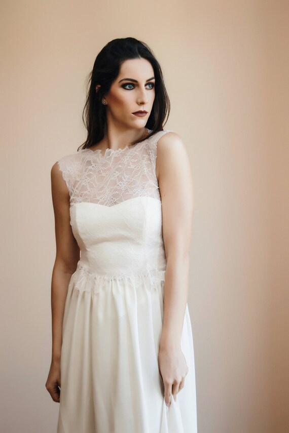 Abito da sposa bianco con bustino a cuore Abito pizzo | Etsy Italia
