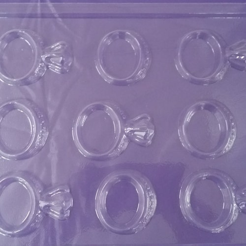 Wedding/engagement Rings Chocolate Candy Mold Etsy