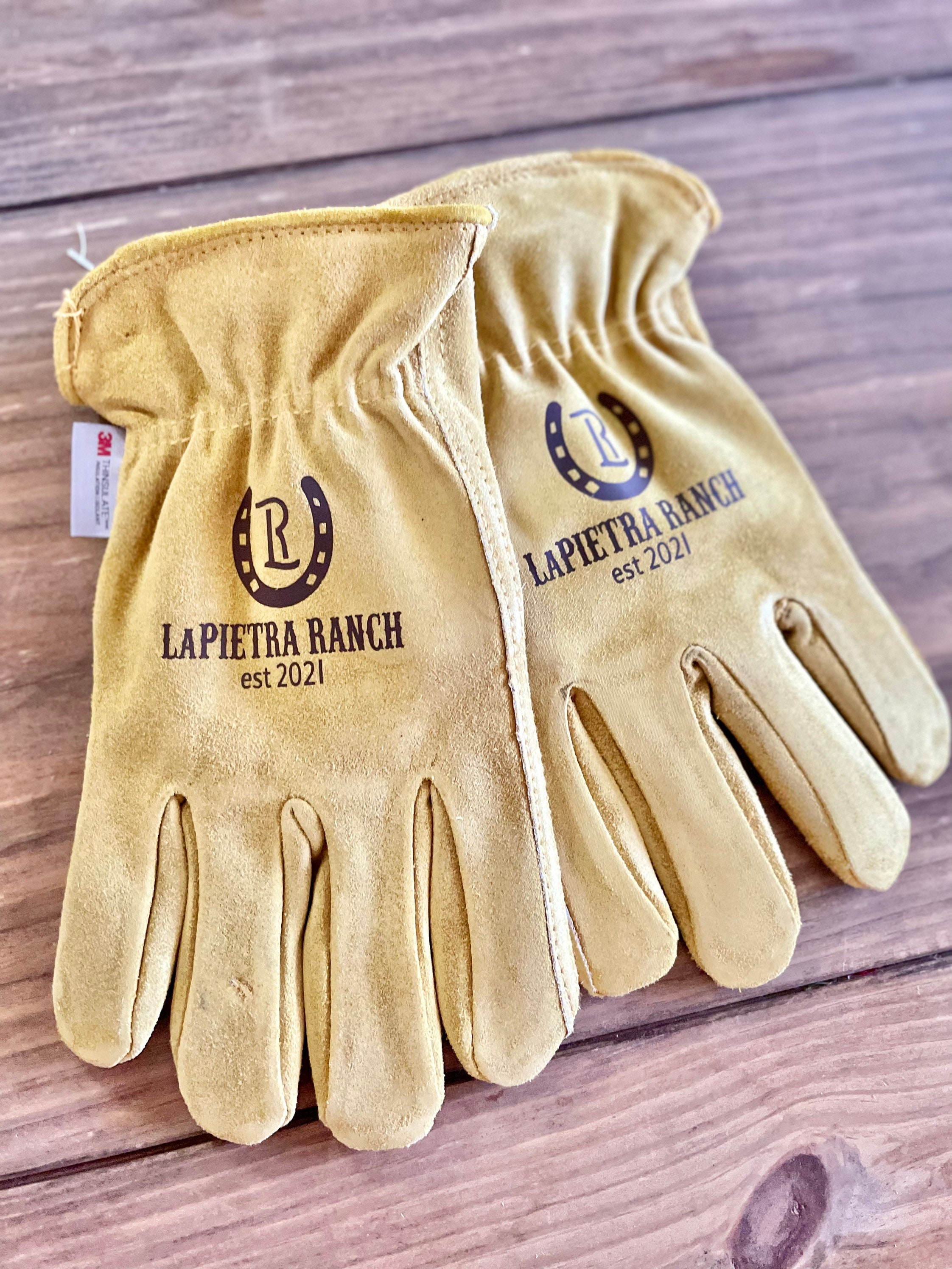 Custom Leather Gloves, Cattle Brand, Personalized Work Gloves, Cowboy Gloves,  Ranch Groomsman, Western Gifts, Cowhide, Rodeo 