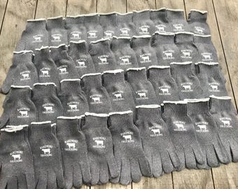 Custom Cattle Brand Knit Gloves: Ranch, Farm, Livestock, Team Roping, Bulk Western Christmas Gifts