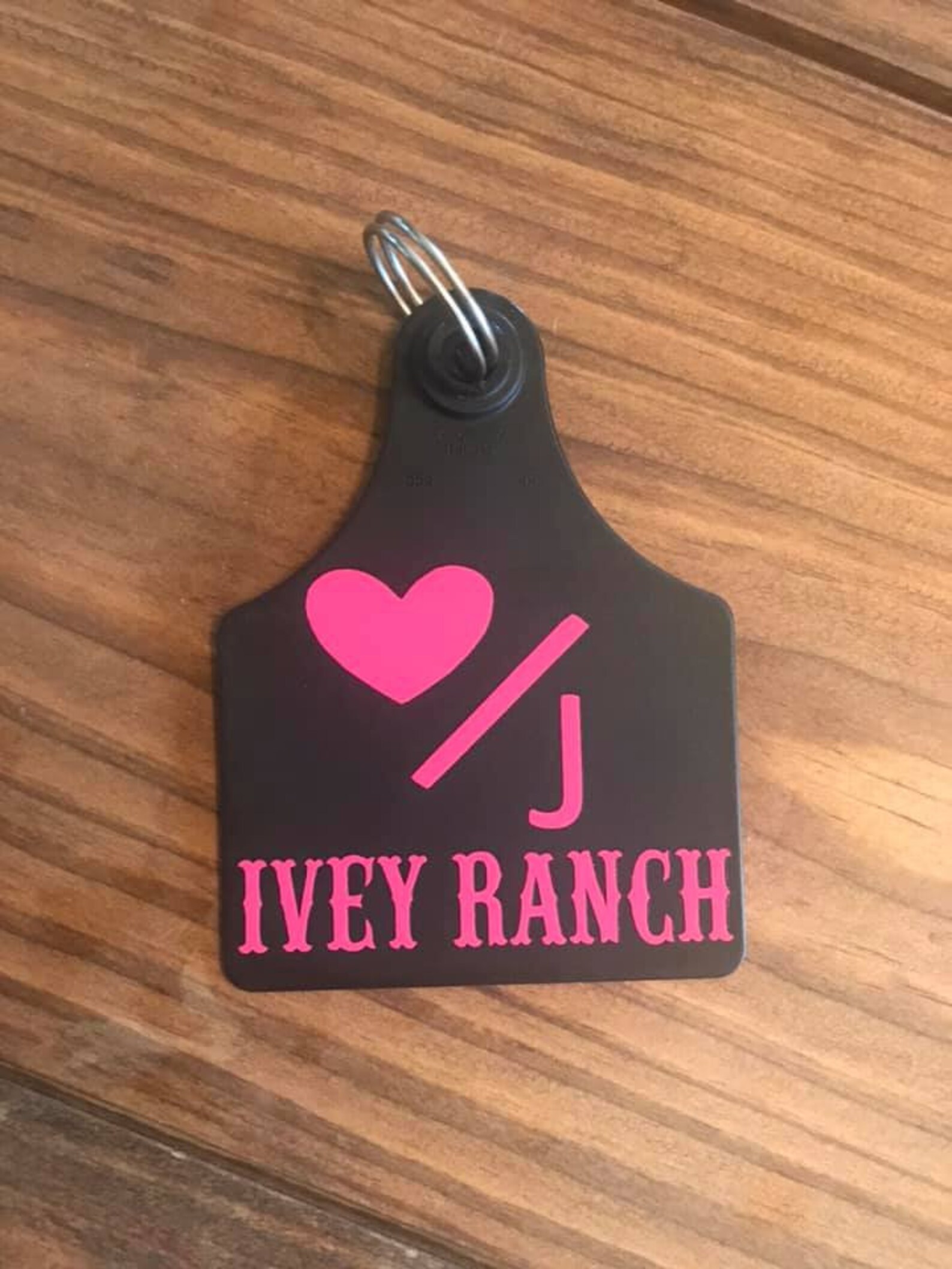 Custom Cattle Tag Keychain Cow Tag Livestock Key Chain Etsy
