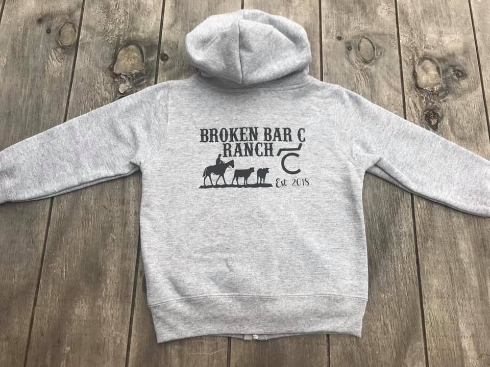 Custom Cattle Brand Youth Hoodie: Personalized Western Ranch Sweatshirt