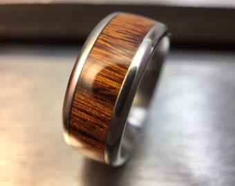 Handmade Wooden Ring, Custom Wood Wedding Band, Classic Desert Ironwood Ring