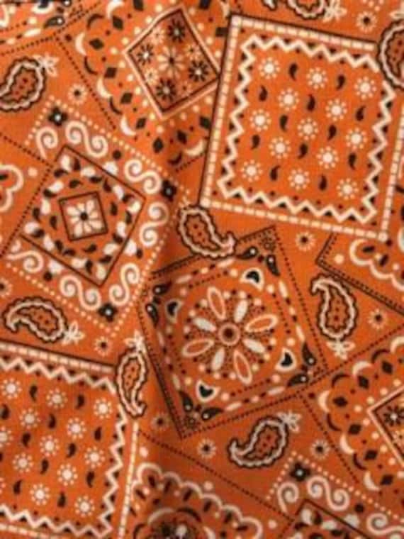 Orange Bandana Etsy