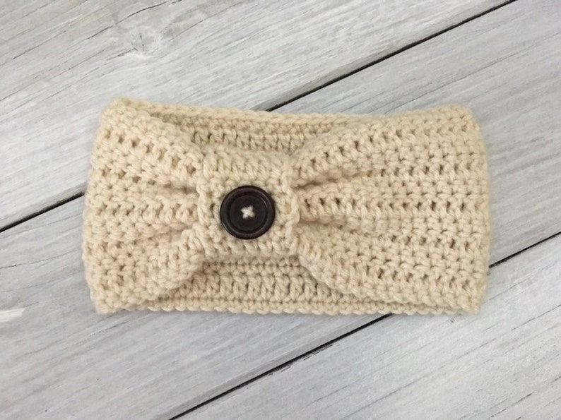 Ladies Ear Warmers Ladies Ear Warmer Headband Crocheted Ear Etsy