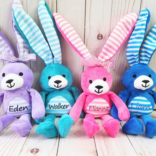 Easter Bunny Plush, Personalized Easter Bunny, Easter Basket Stuffer, Kids Easter Bunny, Personalized Bunny Plush, Easter Gift, Easter Name
