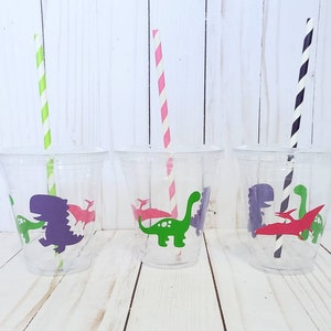 Dinosaur Party Cups, Kids Dinosaur Birthday, Dinosaur Birthday, Kids Party Cups, Baby Shower Cups, Dinosaur Cups, T Rex Cups, T Rex Birthday