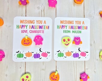 Halloween Favors, Halloween Party Favors, Halloween Non Candy Favors, Halloween Erasers, Halloween for Kids, Kids Class Halloween