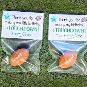 Sports Birthday Party Favors, Football Party Favors, Football Favors, Boys Birthday Party, Boys Football Favors, Birthday Party Favors