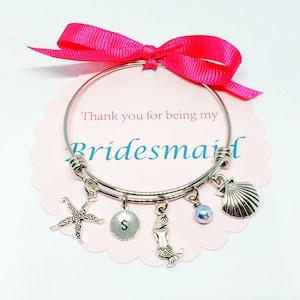 Bridesmaid Thank You Gift, Bridesmaid Gift, Bridal Party Gift, Bridal Party Bangle, Bridesmaid Bracelet, Bridal Party Favors, Wedding