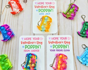 Dinosaur Valentines, Toy Valentines, Popper Valentines, Fidget Popper Valentines, Valentines for Kids, Class Valentines, School Valentines