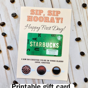 First Day of School Gift Card, Teacher Gift Card Holder, First Day of School Card Holder, Personalized Teacher Gift Card Holder