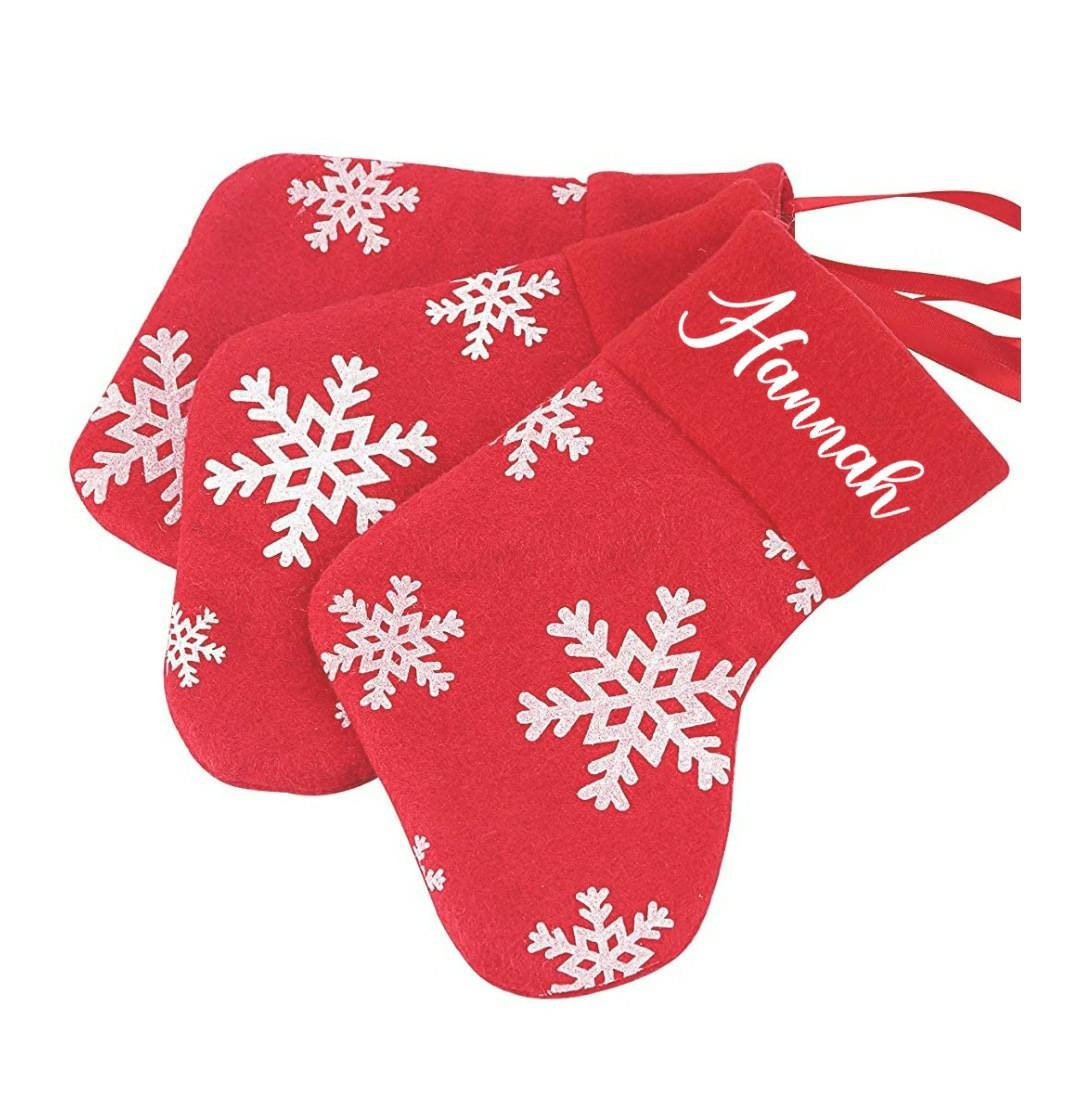 Personalized Mini Stocking, Mini Stocking, Name Stocking, Gift Card Holder, Gift Card Stocking