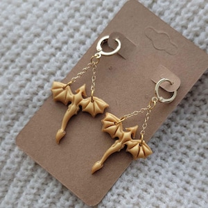 small gold dragon, fantasy bookish jewelry, gifts for book lovers, dragon merch