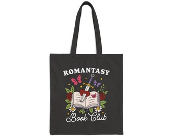 Fantasy Romance Bookish Tote Bag - Regalo literario para amante de los libros - Dark Romance Aesthetic Library Tote