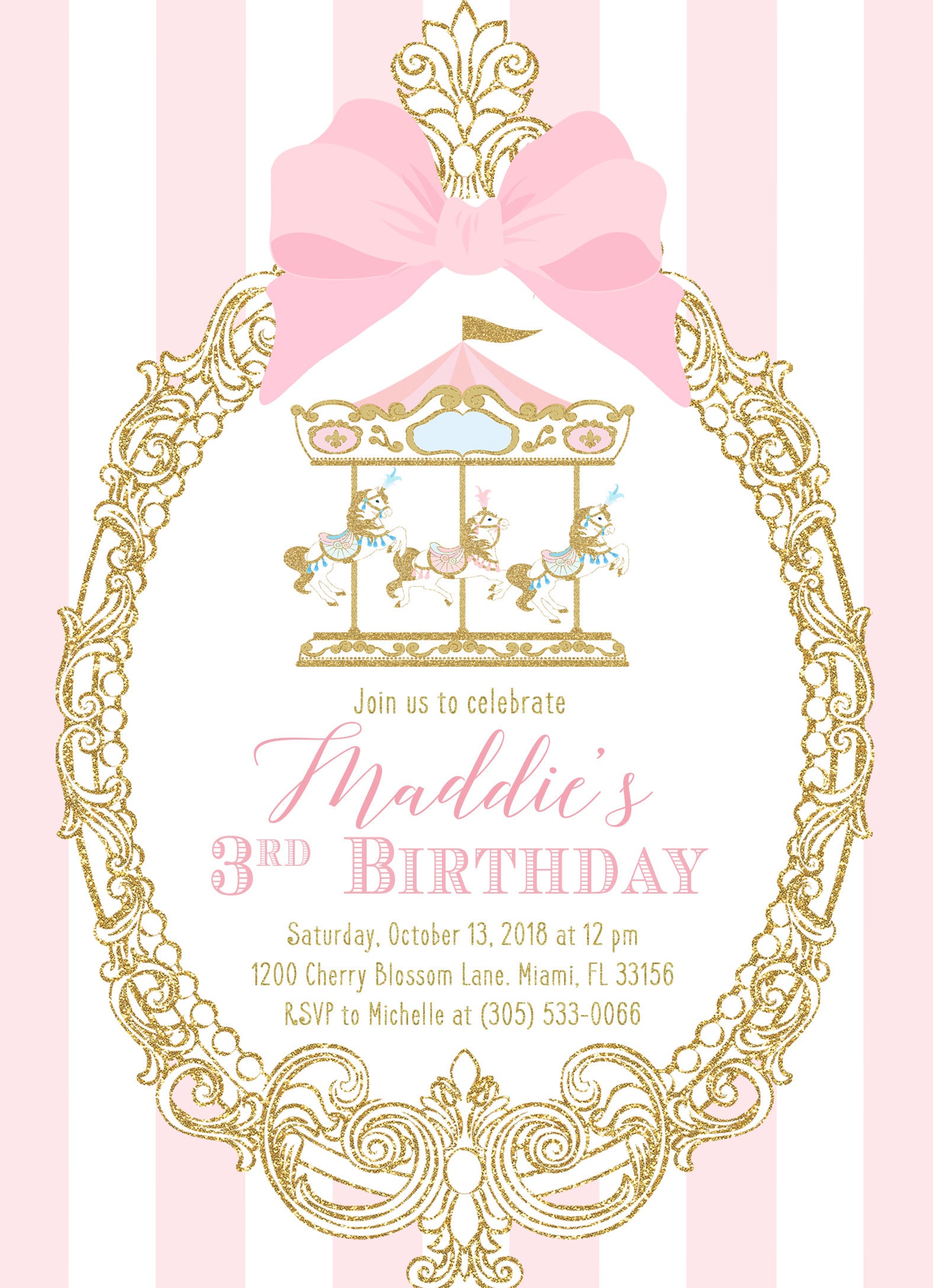 the-best-carousel-birthday-invitations-home-family-style-and-art-ideas