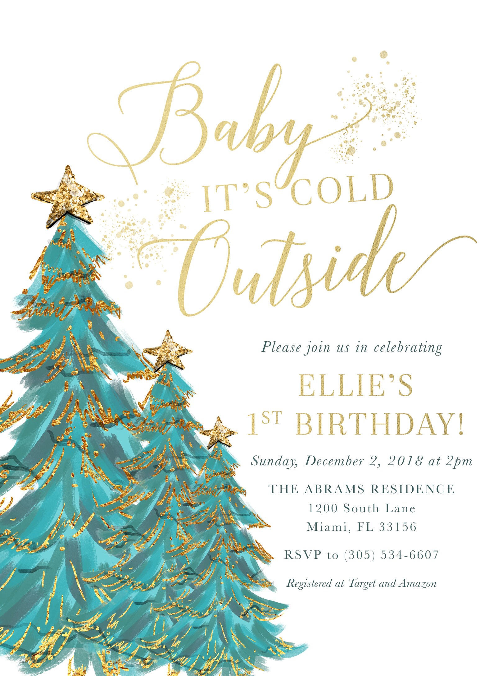 christmas tree birthday invitation baby its cold outside birthday christmas tree invitation