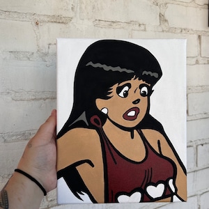 Original Acrylic Veronica from Archie Comic Book Girl Comic Book Pop Art Comic Painting