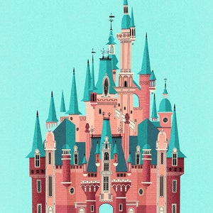 Shanghai Disneyland “Enchanted Storybook Castle” Inspired Illustration