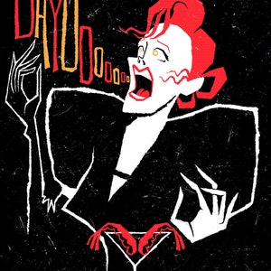 Delia Deetz From Beetlejuice Illustration Print