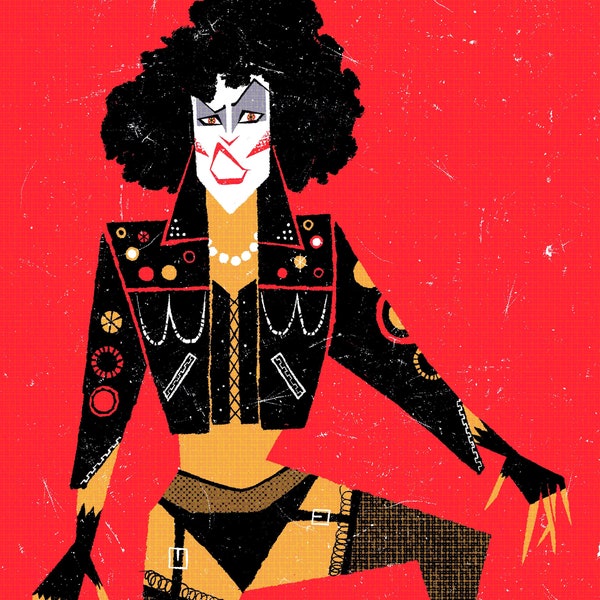 Dr. Frankenfurter (Rocky Horror Picture Show) Illustration Print