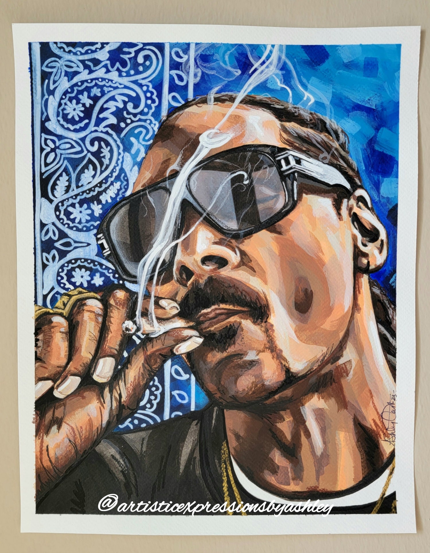 Snoop Dogg | Original Painting | Mixed Media Painting | Art