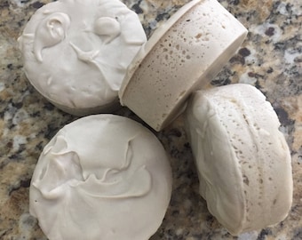 All Natural Goat Milk Women's Shower Shave Soap, Scented with Lavender and Patchouli, Colored with Brazilian Purple Clay