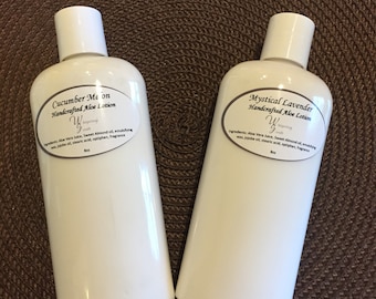 Handcrafted Aloe Lotion: Sweet Almond & Jojoba Oil - Customizable Scent