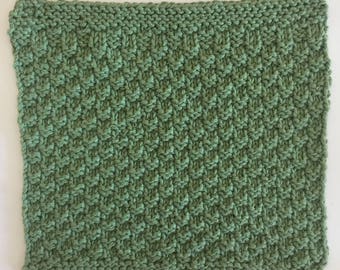 Bubbles all Natural Cotton Knit Washcloth: Solid or Ombre Colors