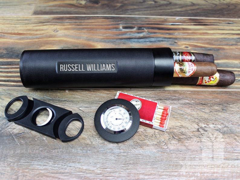 Custom Engraved Travel Cigar Humidor Etsy