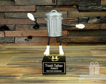 Fantasy Football Trash Talker Trophy: Engraved Gag Gift