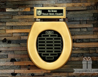 Custom Fantasy Football Plaque - Toilet Bowl Champions