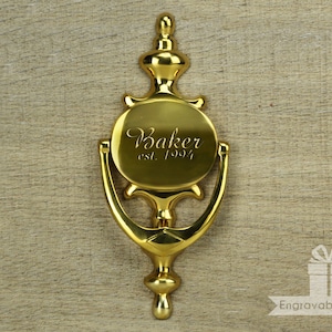 Custom Door Knocker - Solid Brass