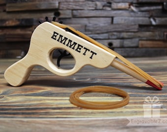 Personalized Rubber Band Gun Toy