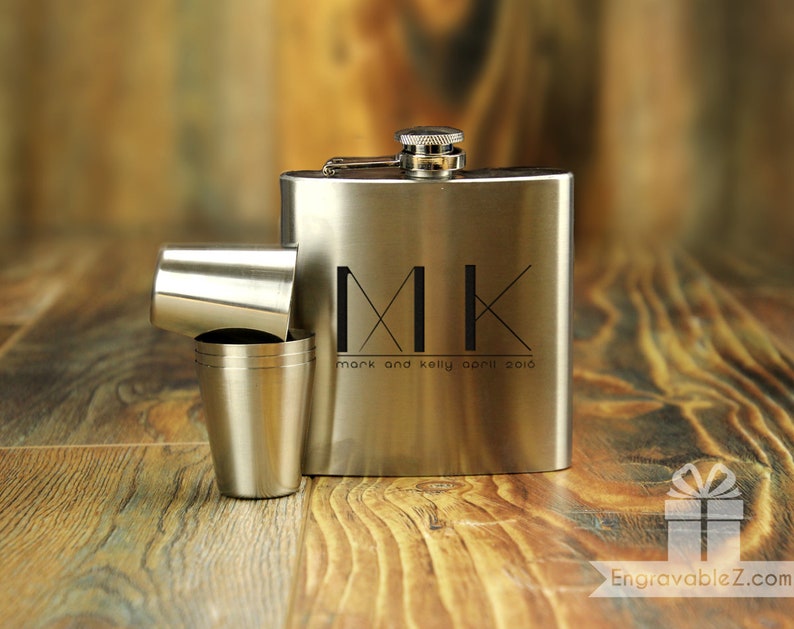 Custom Flask Set w/ Personalized Engraving Fully Loaded Etsy